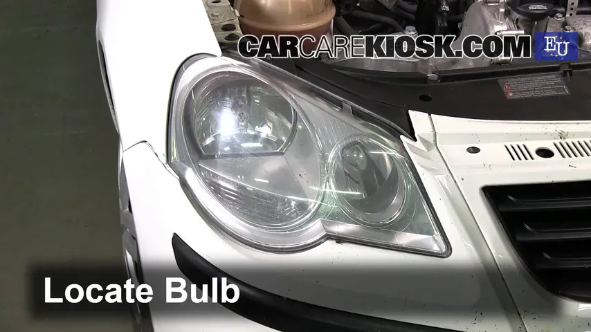 2006 Volkswagen Polo E 1.2L 3 Cyl. Éclairage Feux de route (remplacer l'ampoule)